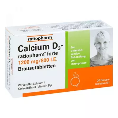 CALCIUM D3-ratiopharm forte kihisevad tabletid, 20 tk