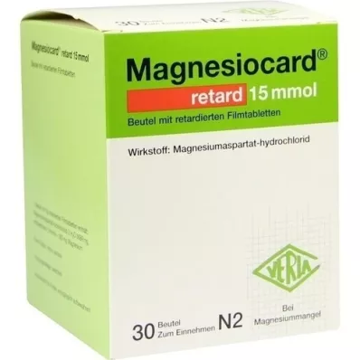 MAGNESIOCARD retard 15 mmol kotike koos ret.filmtabl., 30 tk