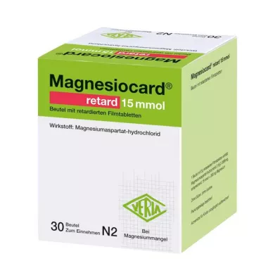 MAGNESIOCARD retard 15 mmol kotike koos ret.filmtabl., 30 tk