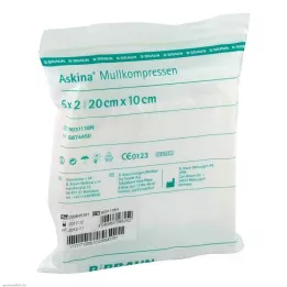ASKINA Sidekompressid 10x20 cm steriilsed, 5X2 tk