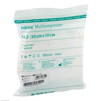 ASKINA Sidekompressid 10x20 cm steriilsed, 5X2 tk ASKINA Sidekompressid 10x20 cm steriilsed, 5X2 tk
