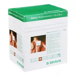 ASKINA Sidekompressid 7,5x7,5 cm steriilsed, 25X2 tk