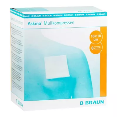 Askina marli kompressid 10x10, 25x2 tk