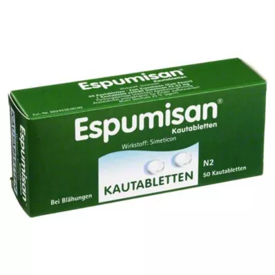 ESPUMISAN närimistabletid, 50 tk