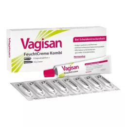 VAGISAN MoistCream Combi 8 munakest + 10 g kreemi, 1 p