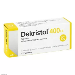 DEKRISTOL 400 I.E. tabletti, 100 tk