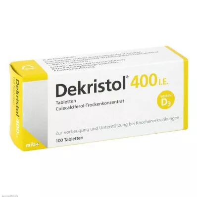 DEKRISTOL 400 I.E. tabletti, 100 tk