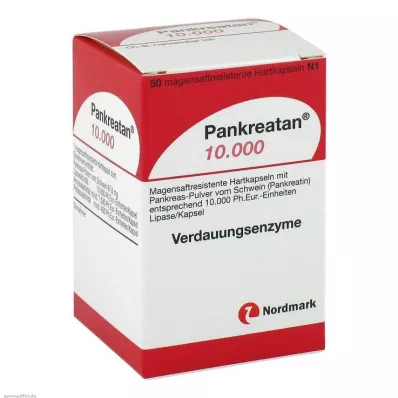 PANKREATAN 10 000 kõvakapslit, 50 tk PANKREATAN 10 000 kõvakapslit, 50 tk