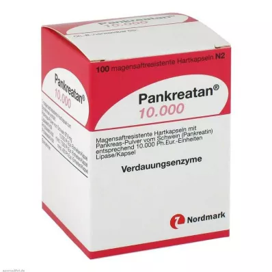 PANKREATAN 10 000 kõvakapslit, 100 tk