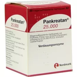 PANKREATAN 25 000 kõvakapslit, 50 tk