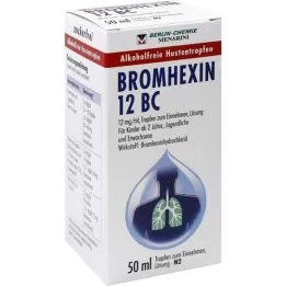 BROMHEXIN 12 BC Suukaudsed tilgad, 50 ml