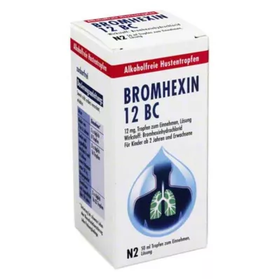 BROMHEXIN 12 BC Suukaudsed tilgad, 50 ml