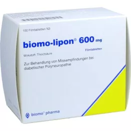BIOMO-lipon 600 mg õhukese polümeerikattega tabletid, 100 tk