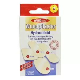 WUNDPFLASTER Hüdrokolloid 4 suurust, 10 tk