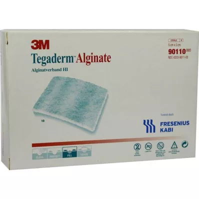 TEGADERM Alginat FK kompressid 5x5 cm 90110, 10 tk TEGADERM Alginat FK kompressid 5x5 cm 90110, 10 tk
