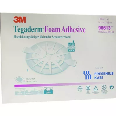 Tegaderm vahtliim FK 14,3x15,6cm ovaalne 90613, 5 tk