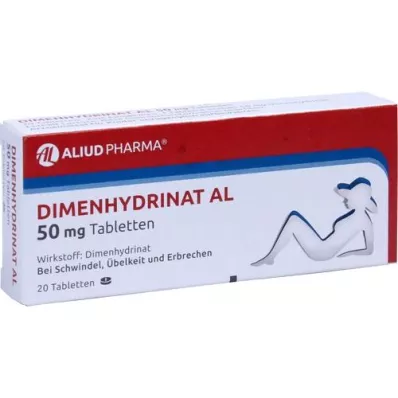 DIMENHYDRINAT AL 50 mg tabletid, 20 tk