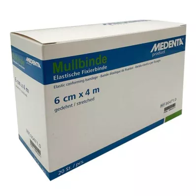 MULLBINDEN elast.6 cmx4 m, 20 tk