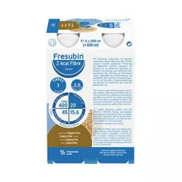 FRESUBIN 2 kcal Fibre DRINK Cappuccino joogipudel, 24X200 ml