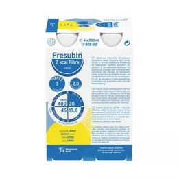 FRESUBIN 2 kcal kiudained DRINK Sidrunijookide pudel, 4X200 ml