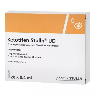 KETOTIFEN Stulln UD Silmatilgad üheannuseline pip., 20X0,4 ml KETOTIFEN Stulln UD Silmatilgad üheannuseline pip., 20X0,4 ml