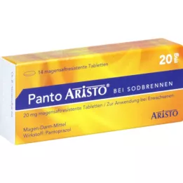 PANTO Aristo kõrvetiste puhul 20 mg enteroaktiivsed tabletid, 14 tk