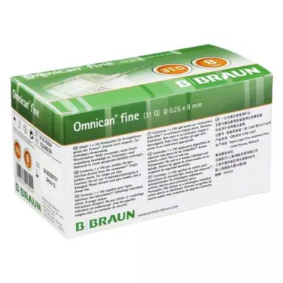 OMNICAN peen Pen kanüül 31 G 0,25x8 mm, 100 tk