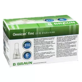 OMNICAN peen Pen kanüül 31 G 0,25x6 mm, 100 tk