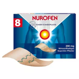 NUROFEN 24-tunnine valuplaaster 200 mg, 8 tk