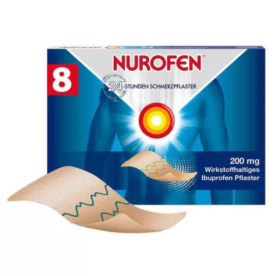 NUROFEN 24-tunnine valuplaaster 200 mg, 8 tk
