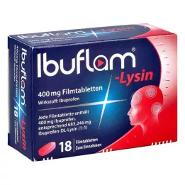 IBUFLAM-Lüsiin 400 mg õhukese polümeerikattega tabletid, 18 tk