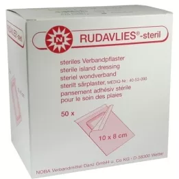 RUDAVLIES-steriilne haavaplaaster 8x10 cm, 50 tk
