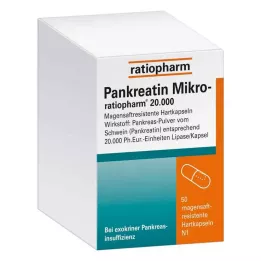 PANKREATIN Micro-ratio.20.000 kõvakapslit, 50 tk