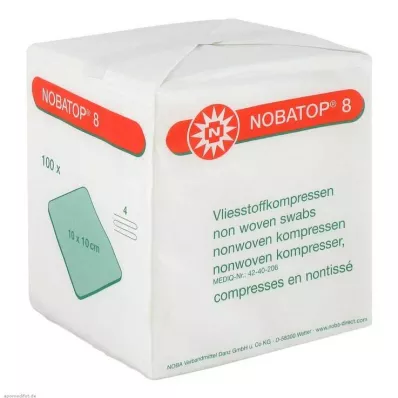 NOBATOP 8 kompressid 10x10 cm mittesteriilsed, 100 tk