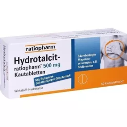 HYDROTALCIT-ratiopharm 500 mg närimistabletid, 50 tk