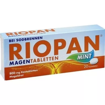 RIOPAN Maha tabletid Mint 800 mg närimistabletid, 20 tk