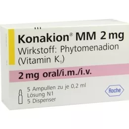 KONAKION MM 2 mg lahus, 5 tk