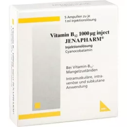 VITAMIN B12 1000 μg Inject Jenapharm ampullid, 5 tk