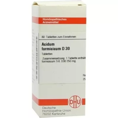 ACIDUM FORMICICUM D 30 tabletti, 80 tk