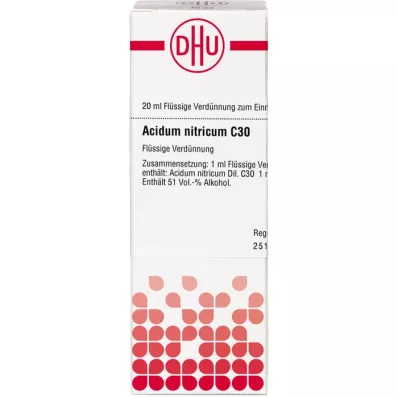 ACIDUM NITRICUM C 30 lahjendus, 20 ml