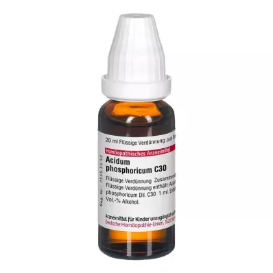 ACIDUM PHOSPHORICUM C 30 lahjendus, 20 ml
