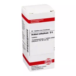 ACIDUM SALICYLICUM D 6 tabletti, 80 tk
