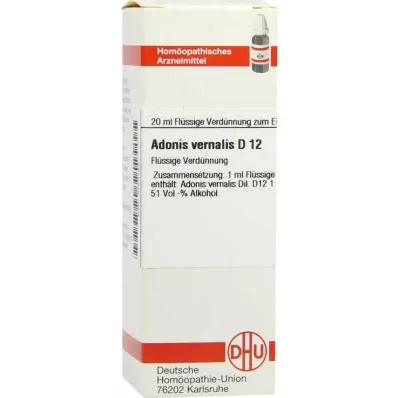 DHU Adonis vernalis D 12 Lahjendus, 20 ml