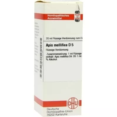 APIS MELLIFICA D 5 lahjendus, 20 ml