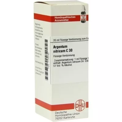 ARGENTUM NITRICUM C 30 lahjendus, 20 ml
