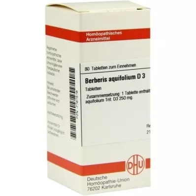 BERBERIS AQUIFOLIUM D 3 tabletti, 80 tk