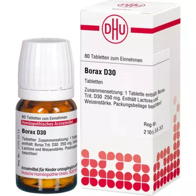 BORAX D 30 tabletti, 80 tk