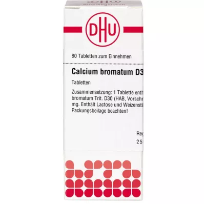 CALCIUM BROMATUM D 30 tabletti, 80 tk
