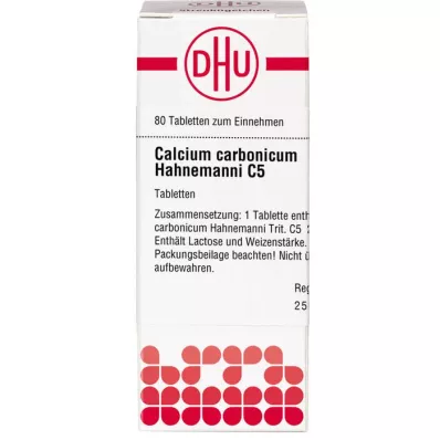 CALCIUM CARBONICUM Hahnemanni C 5 tabletti, 80 tk