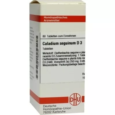 CALADIUM seguinum D 3 tabletti, 80 tk